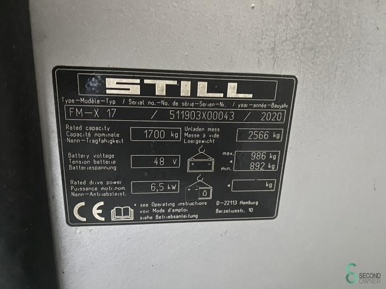 Reachtrucks Electric Still FM-X17 2020