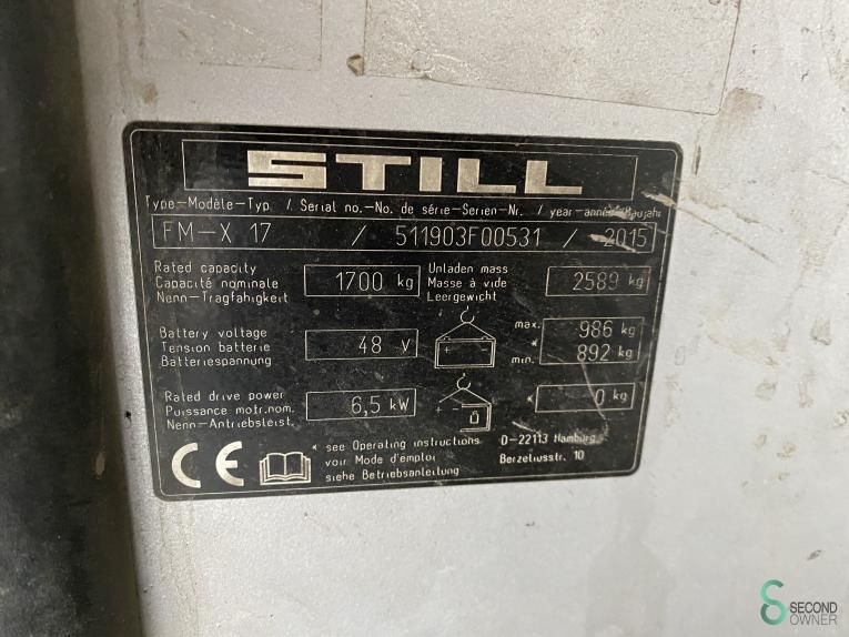 Reachtrucks Electric Still FM-X17 2015