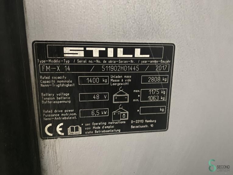 Reachtrucks Electric Still FM-X14 2017