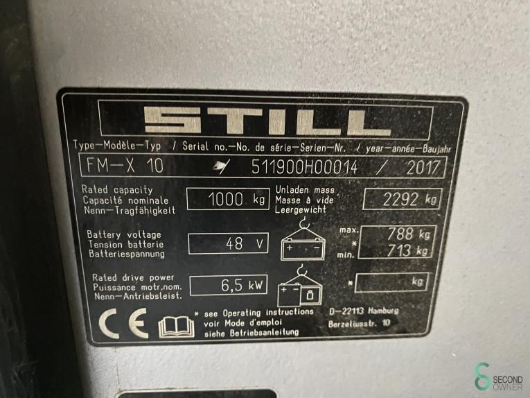 Schubmaststapler Elektrisch Still FM-X10 2017