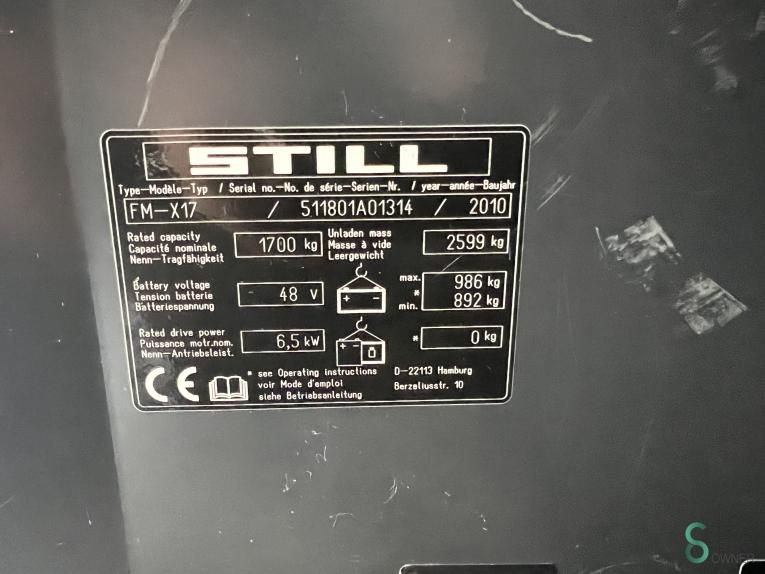 Schubmaststapler Elektrisch Still FM-X17 2010