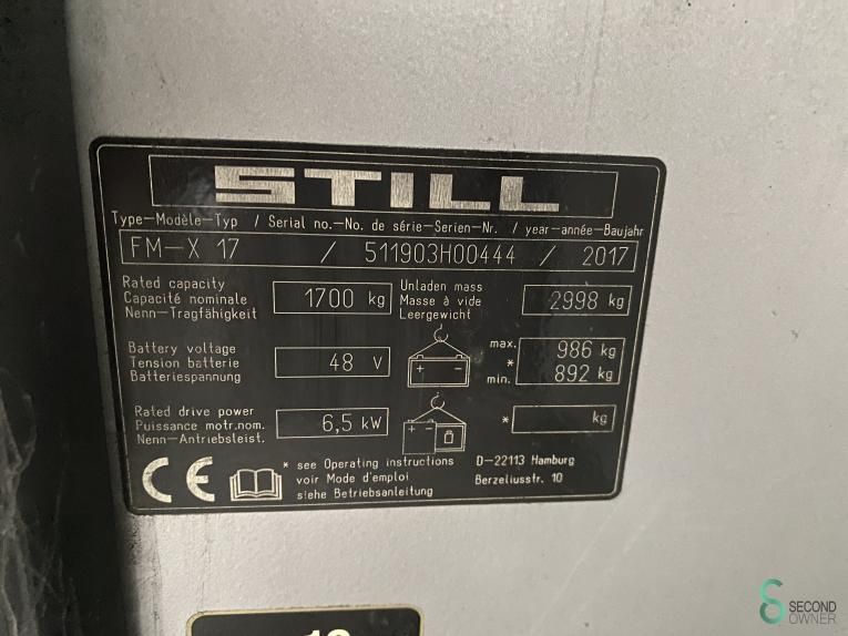 Reachtrucks Electric Still FM-X17 2017