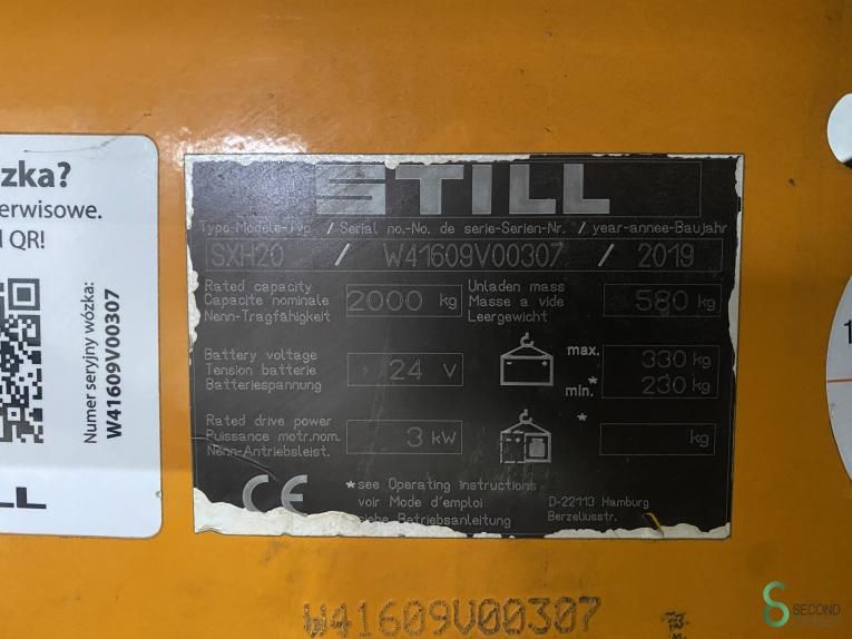 Pallet trucks Electric Still SXH20 2019