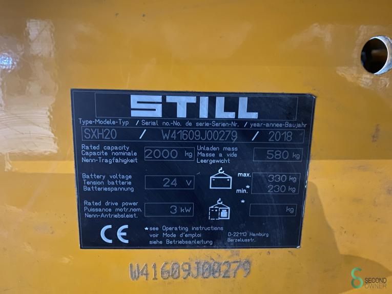 Pallet trucks Electric Still SXH20 2019
