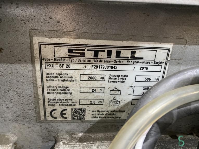 Pallet trucks Electric Still EXU-SF20 2018