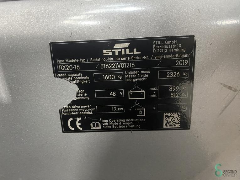 Forklifts Electric Still RX20-16 2019