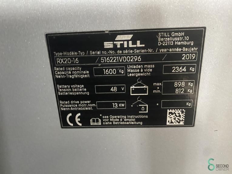 Heftrucks Elektrisch Still RX20-16 2019