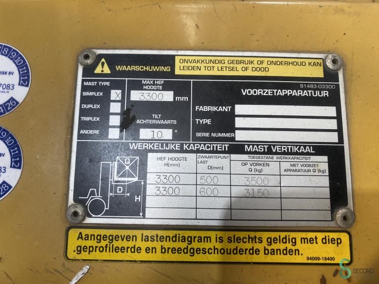 Forklifts LPG Caterpillar GP 35 K 2001
