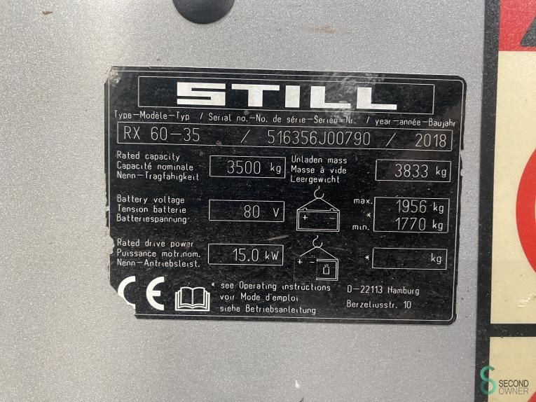 Gabelstapler Elektrisch Still RX60-35 2018