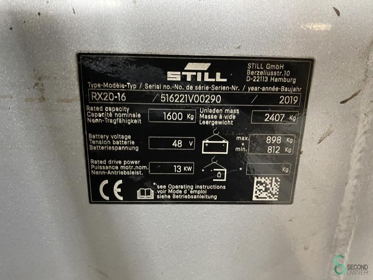 Forklifts Electric Still RX20-16 2019