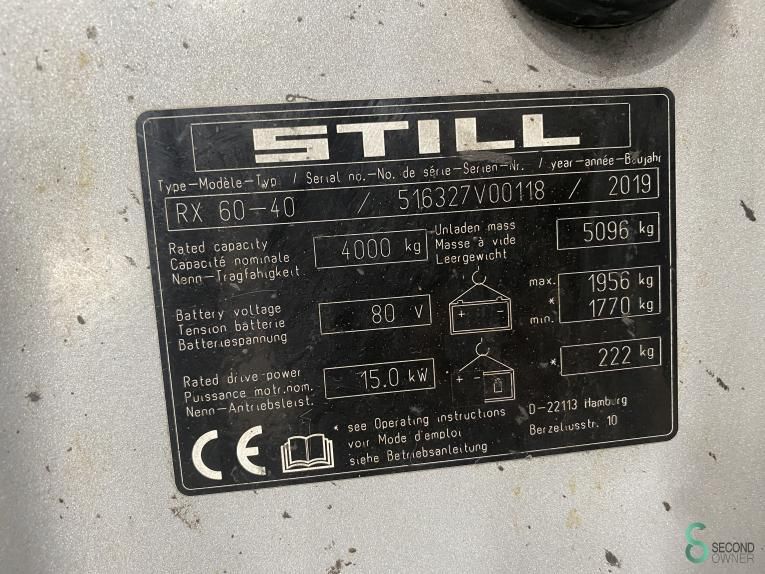 Forklifts Electric Still RX60-40 2019