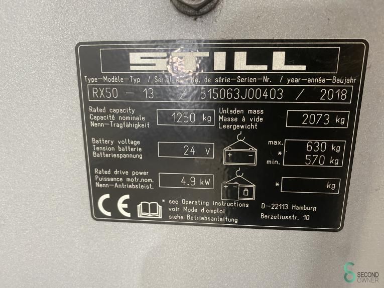 Heftrucks Elektrisch Still RX50-13 2018