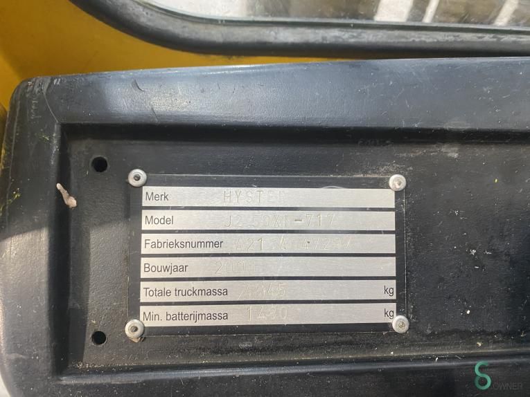 Gabelstapler Elektrisch Hyster J 2.50 XM 2000