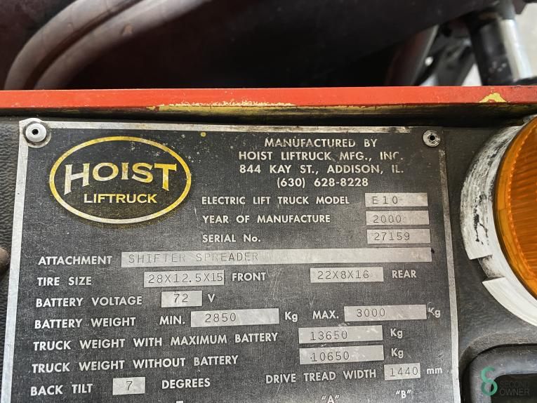 Gabelstapler Elektrisch Hoist E10 2000