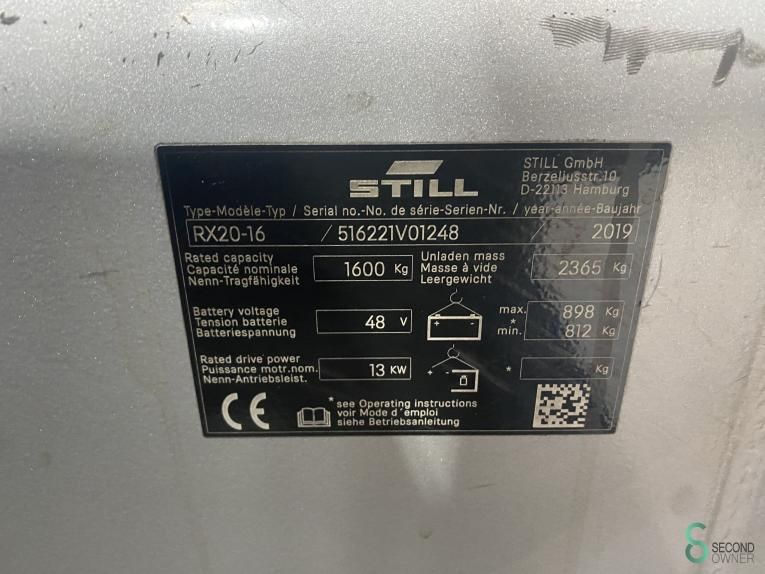 Forklifts Electric Still RX20-16 2019