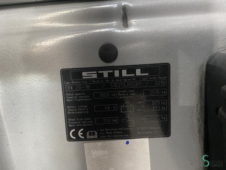 Gabelstapler Elektrisch Still RX20-18 2018