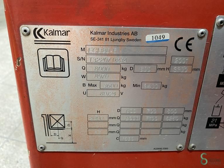 Gabelstapler Elektrisch Kalmar ECD 80-6 2001
