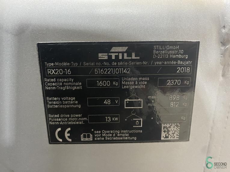 Gabelstapler Elektrisch Still RX20-16 2018