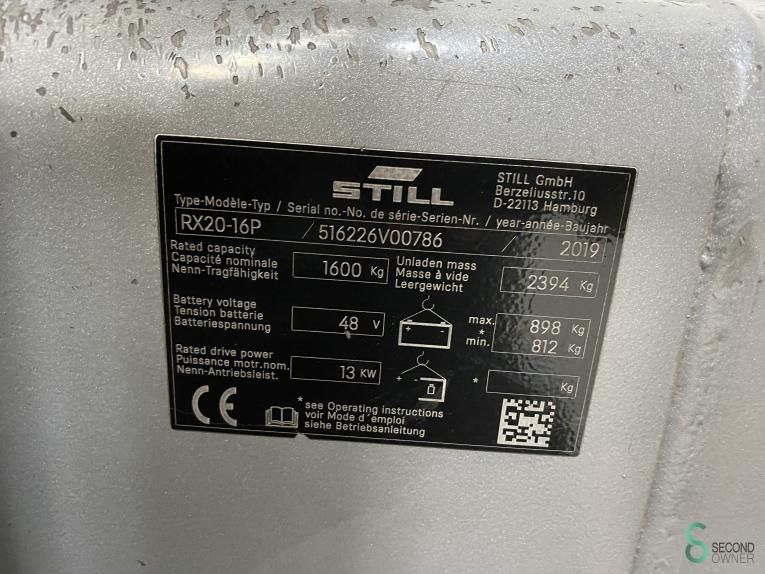 Forklifts Electric Still RX20-16P 2019