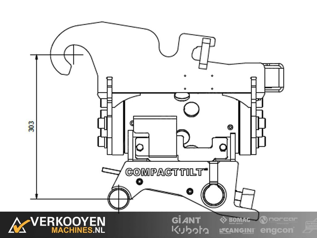 2025 Compacttilt CT3 Kantelstuk CW05 - CW05 Afneembaar ADV1299