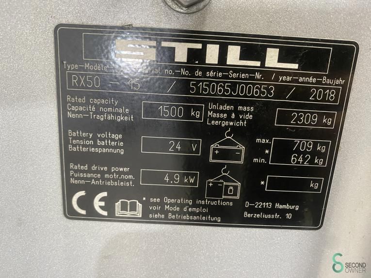 Gabelstapler Elektrisch Still RX50-15 2018