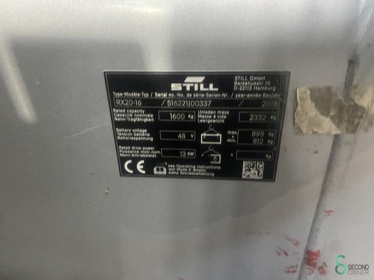 Gabelstapler Elektrisch Still RX20-16 2018