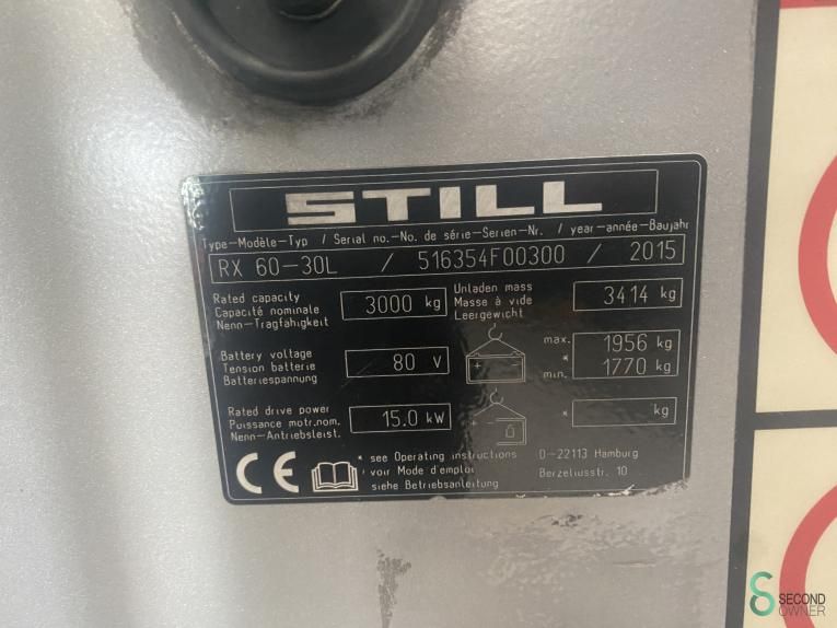 Gabelstapler Elektrisch Still RX60-30L 2015