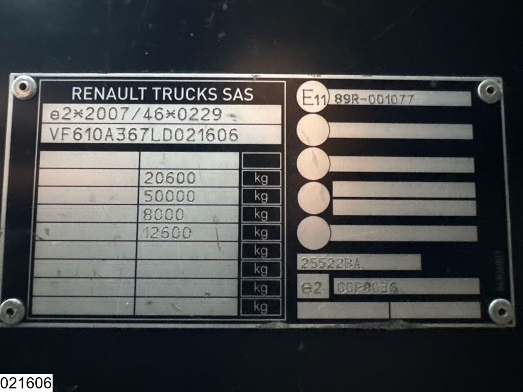 Renault T 480 EURO 6, Lohr, Eurolohr, Combi, Retarder