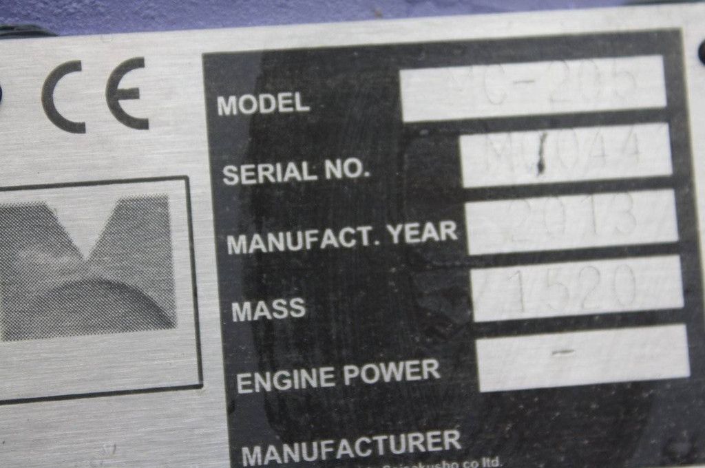 Maeda MC-205 Diesel Crane 2500kg 7m 2013