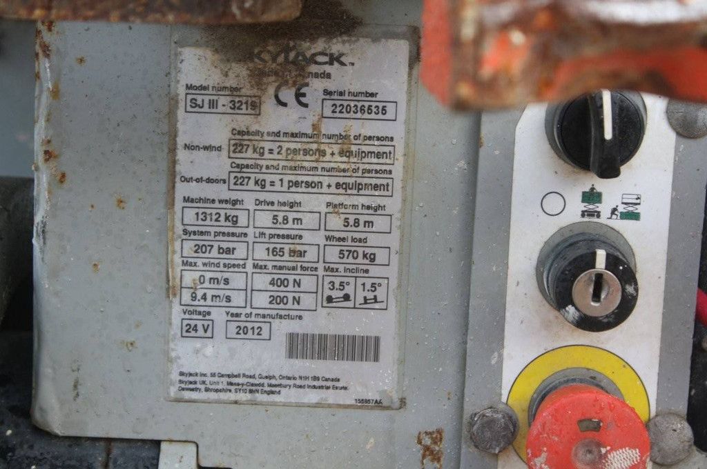 Scherenarbeitsbühne Skyjack SJ 3219 Electric 7,8 m 2012