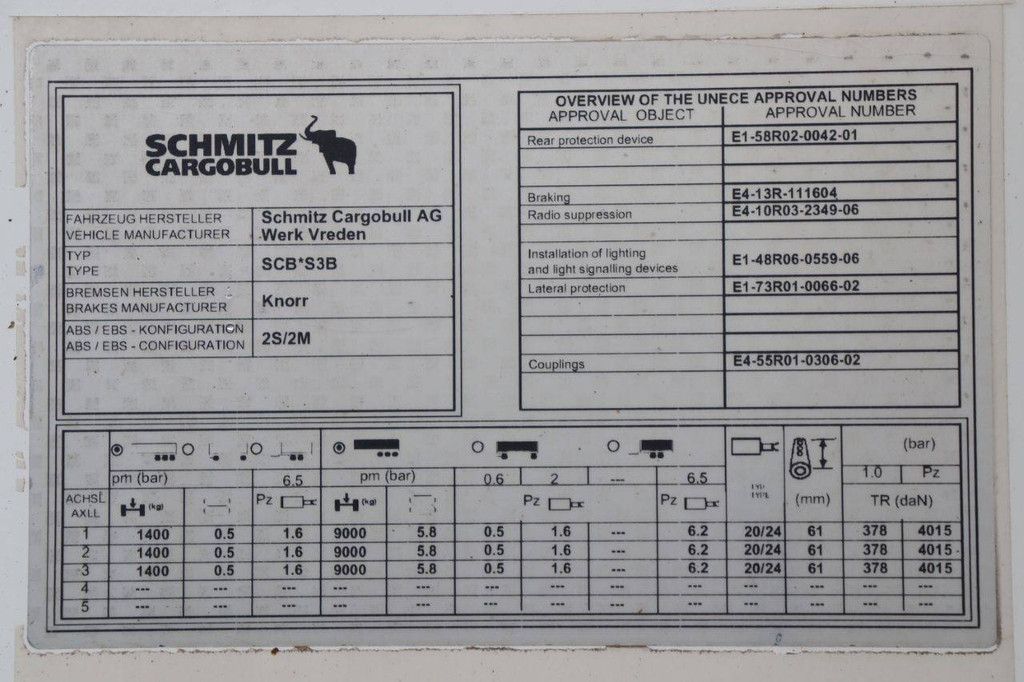Reefer Oplegger Schmitz Cargobull Semitrailer Reefer Multitemp 2017