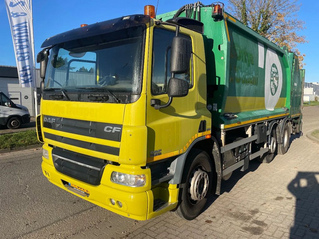 DAF CF 75.310 6x2 Vuilniswagen Geesink Norba GPM 3 Top staat ! (22 Cubiek)