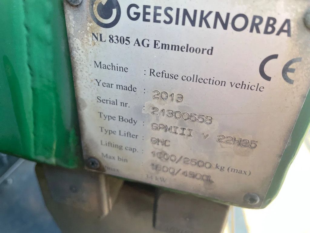 DAF CF 75.310 6x2 Vuilniswagen Geesink Norba GPM 3 Top staat ! (22 Cubiek)