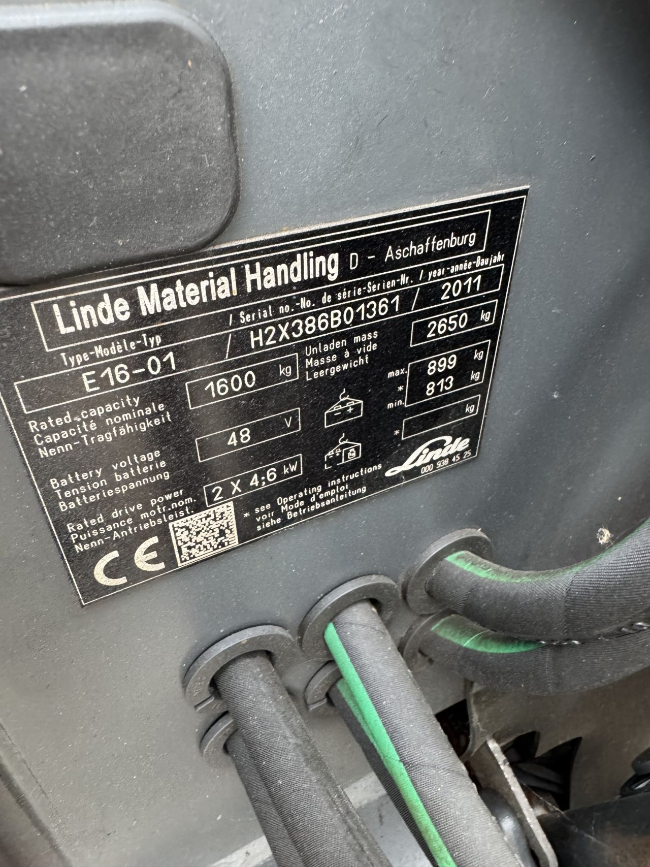 Linde E16 (2011) vorkenversteller 414cm freeliftmast