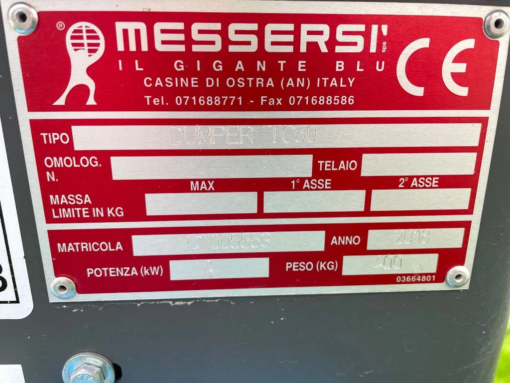 Messersi TC50 rupsdumper