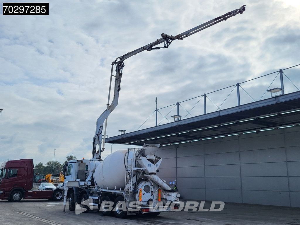 Mercedes Actros 3241 8X4 7m3 Putzmeister Mixer Big-Axle Steelsuspension Automatic Pompe+Mixer Euro 3