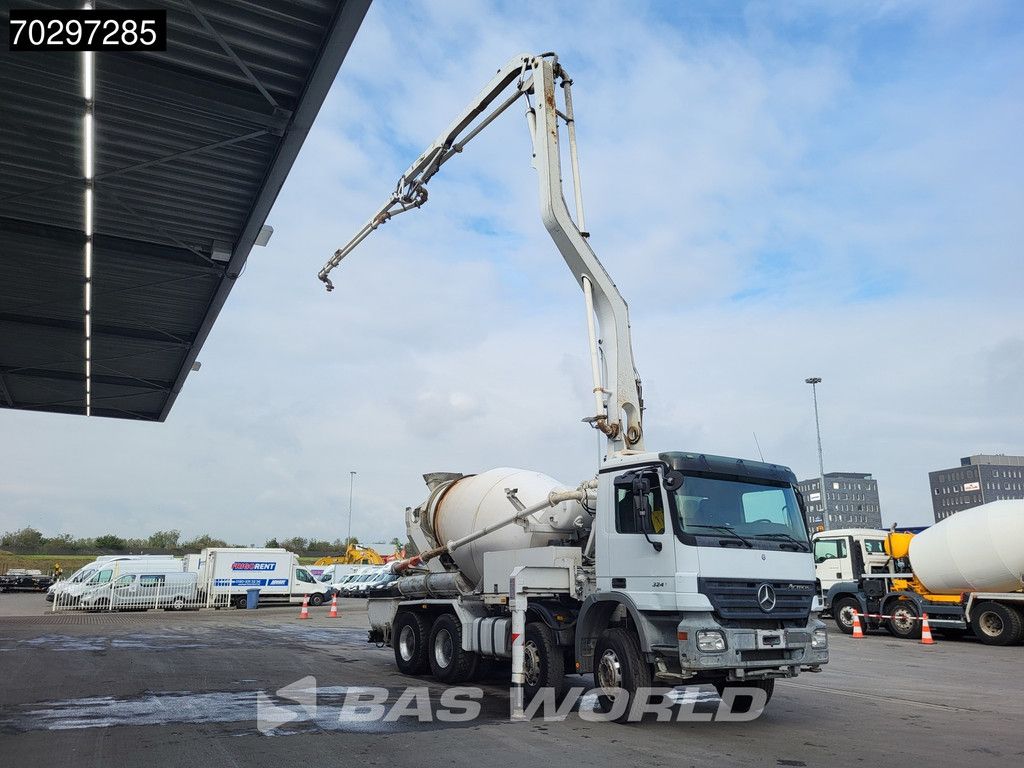 Mercedes Actros 3241 8X4 7m3 Putzmeister Mixer Big-Axle Steelsuspension Automatic Pompe+Mixer Euro 3