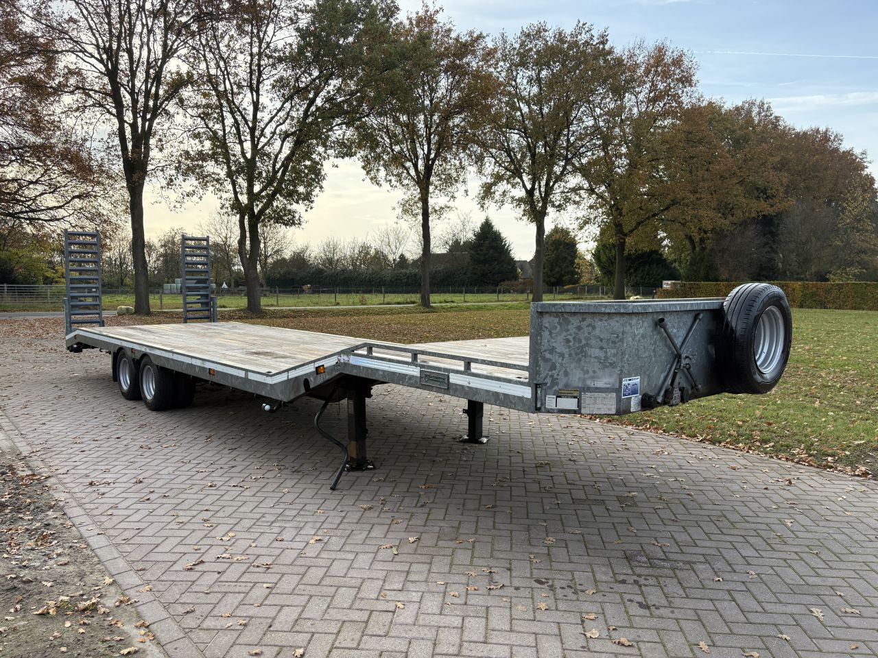 Be oplegger semi dieplader Veldhuizen 10 TON (2.35 BREED