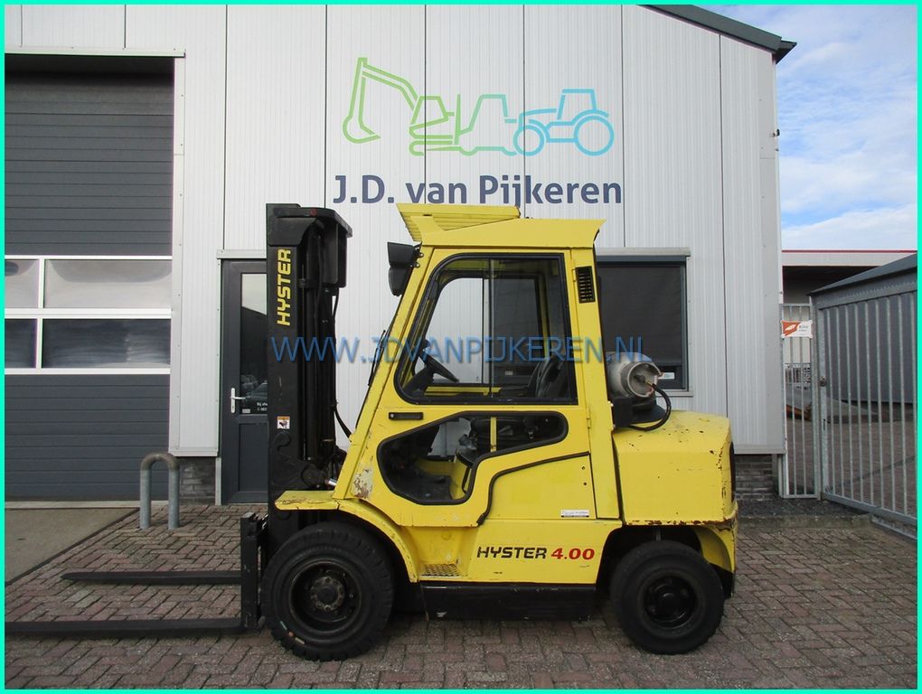 Hyster H4.00XM 2006 8647uur cabine + 3x hydrauliek