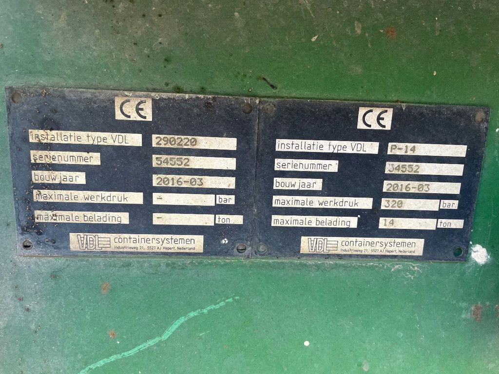 DAF CF 290 VDL Portaalsysteem 13 T Handgeschakelt Euro 6 !