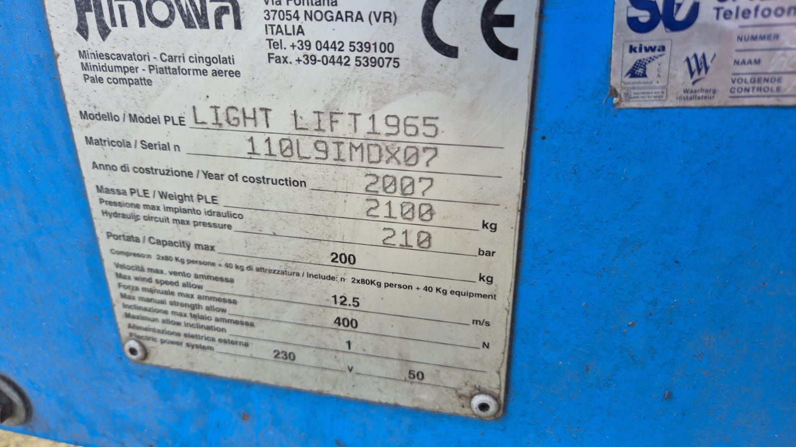 Hinowa Licght Lift 1965