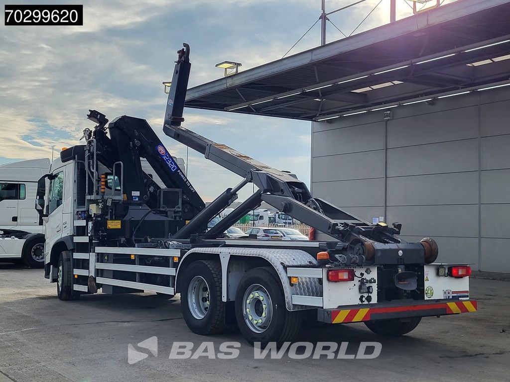 Volvo FM FM 430 6X2 HMF 2320K-RCS Kran Crane + VDL S-21-6200 Lift + Steering Axle