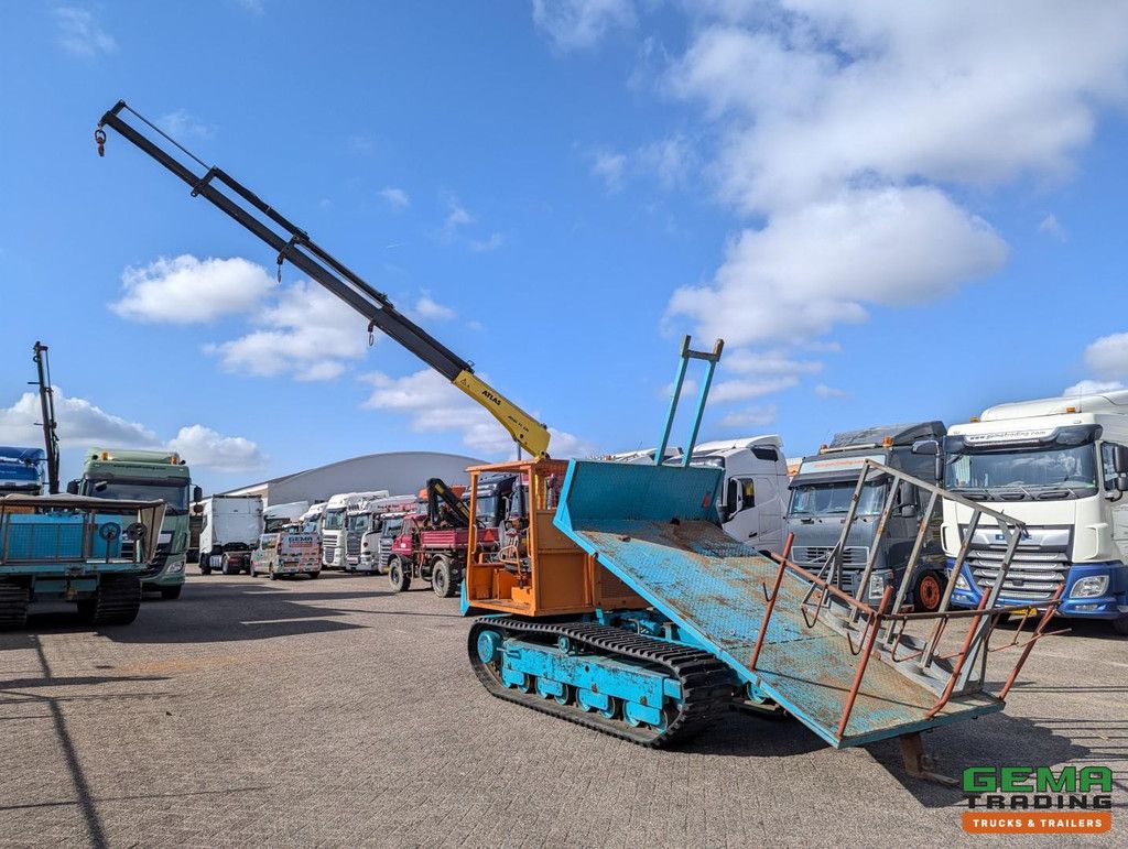 Yanmar YFW45R Tracked Dumper / Tool Carrier Tipper + Atlas TC33C-A29 (CY2014) Crane