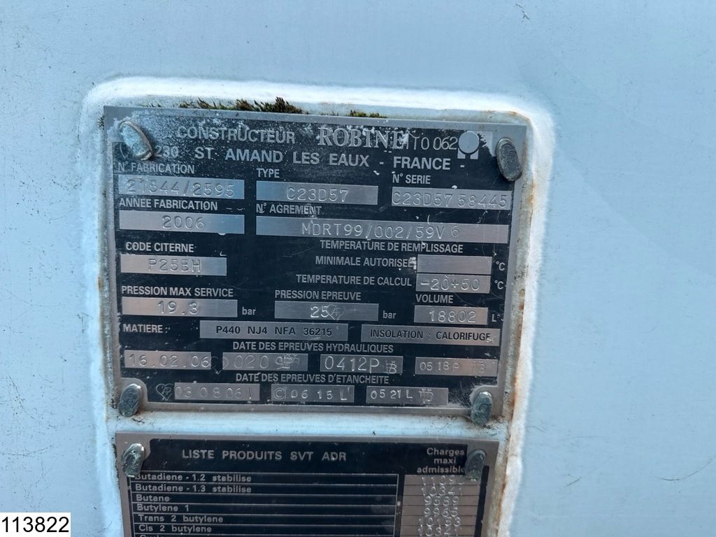 Renault Premium 270 18802 Liter, LPG GPL, Gastank, Bladvering