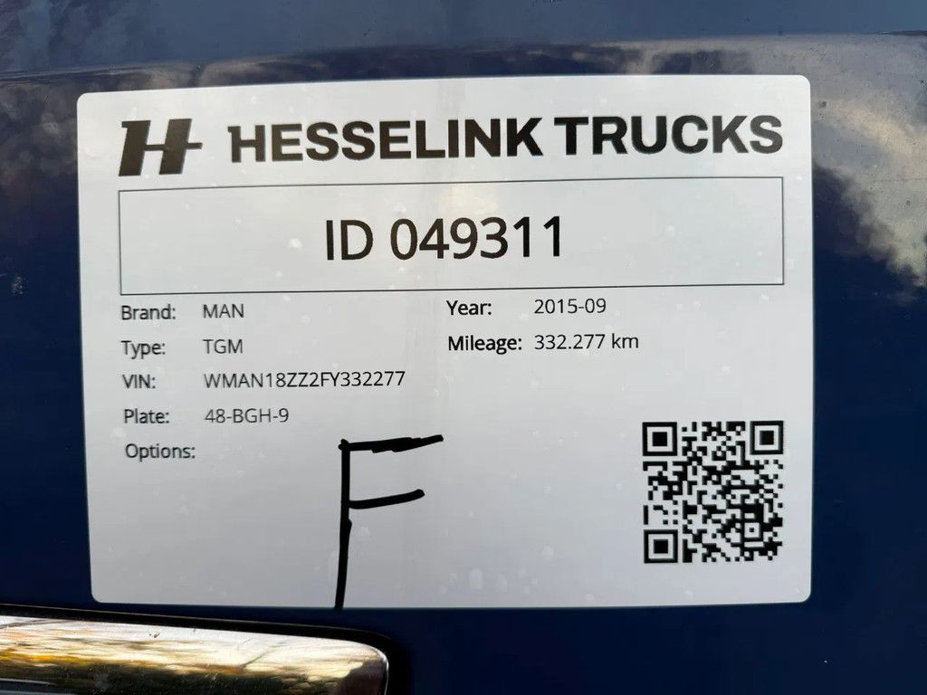 MAN TGM 18.290 Frigo 3 Compartments 2 side doors Dhollandia 2000KG NL Truck APK/TUV 16-06-2026