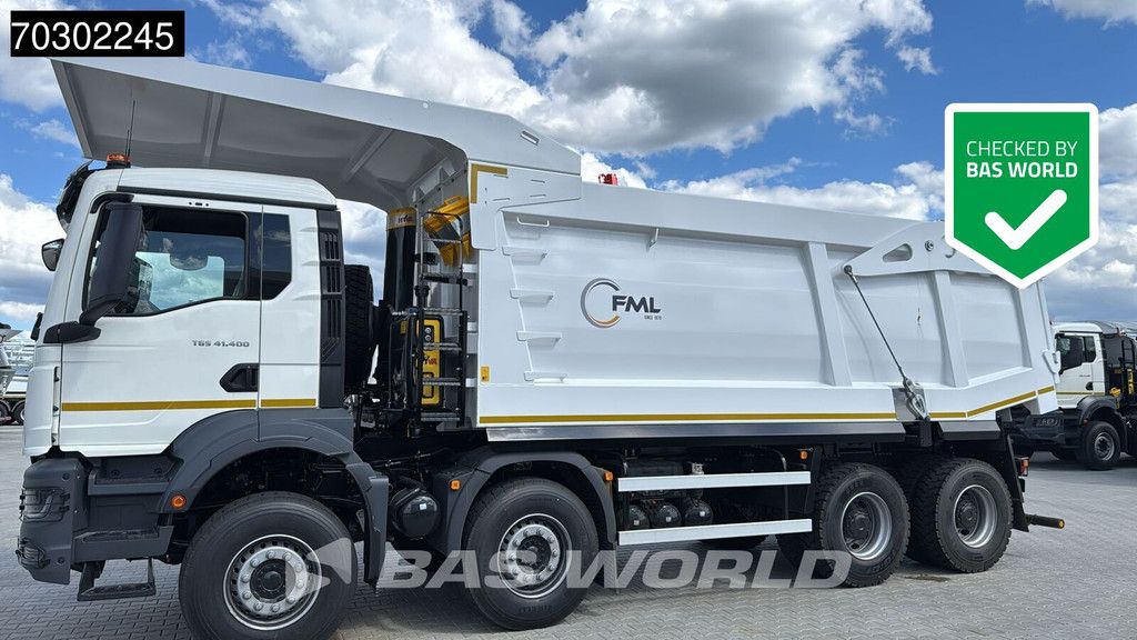MAN TGS 41.400 8X4 23m3 Wielton Mining tipper Manual Steel suspension EURO 2