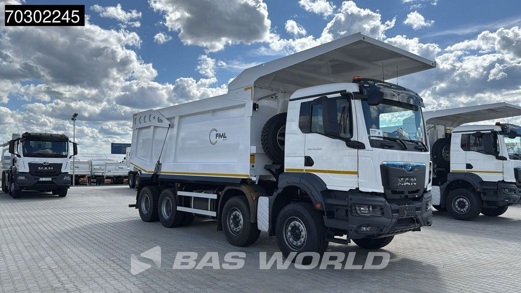 MAN TGS 41.400 8X4 23m3 Wielton Mining tipper Manual Steel suspension EURO 2