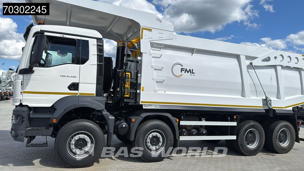 MAN TGS 41.400 8X4 23m3 Wielton Mining tipper Manual Steel suspension EURO 2