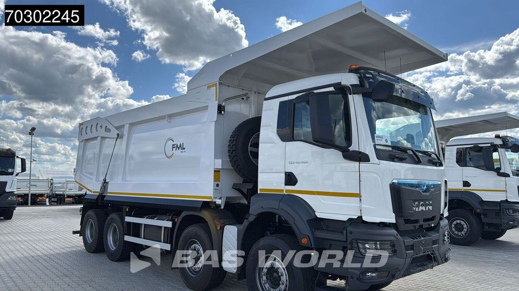 MAN TGS 41.400 8X4 23m3 Wielton Mining tipper Manual Steel suspension EURO 2