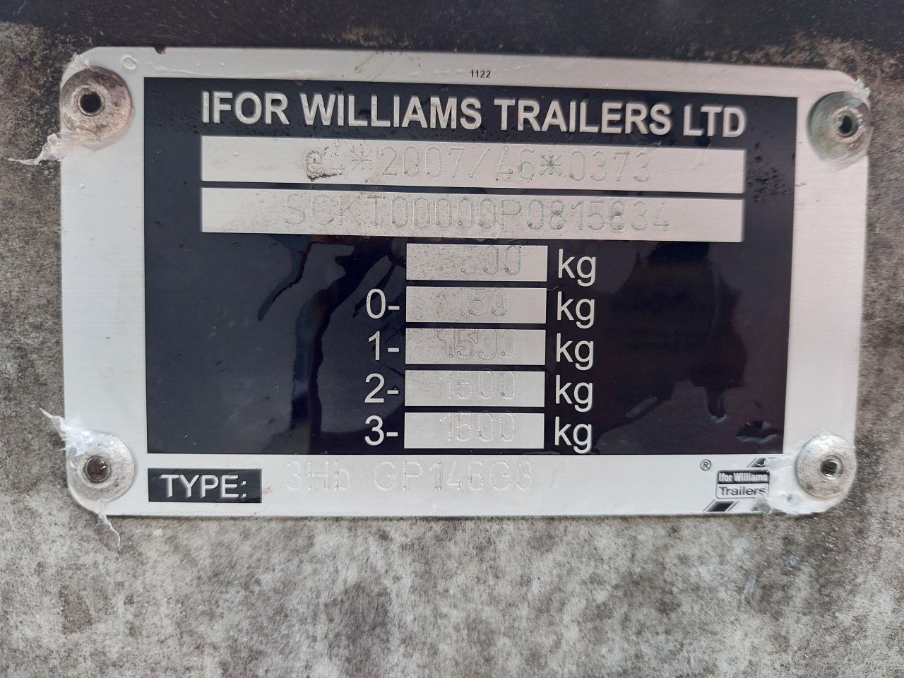 Ifor Williams 3 asser machinetransporter 2024